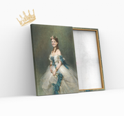 Produkt Royales Portrait - Abgebildet ist eine Fürstin mit Kleid