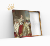 Produkt Royales Portrait - Abgebildet ist eine Königin mit pompösen Gewand